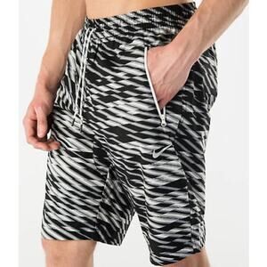 Nike Men's Allover Print Shorts XXL Black Gray Athletic Sportswear